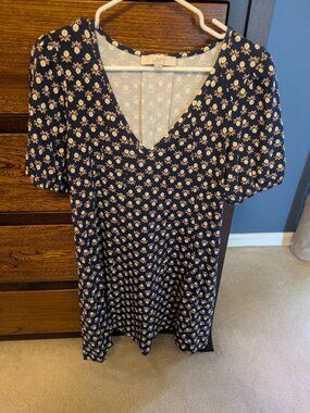 Loft Navy Blue Dress